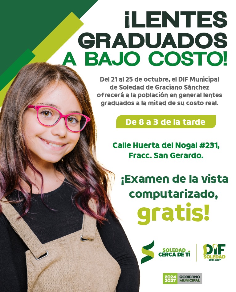 INICIÓ CAMPAÑA DE LENTES GRADUADOS A BAJO COSTO EN SOLEDAD DE GRACIANO&nbsp;SÁNCHEZ