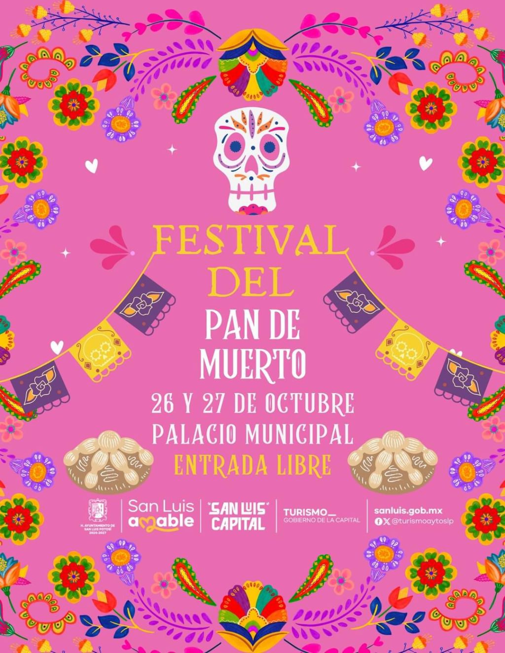 Gobierno de la Capital invita a la Cuarta Edición del Festival del Pan de Muerto Tradicional, el 26 y 27 de&nbsp;octubre