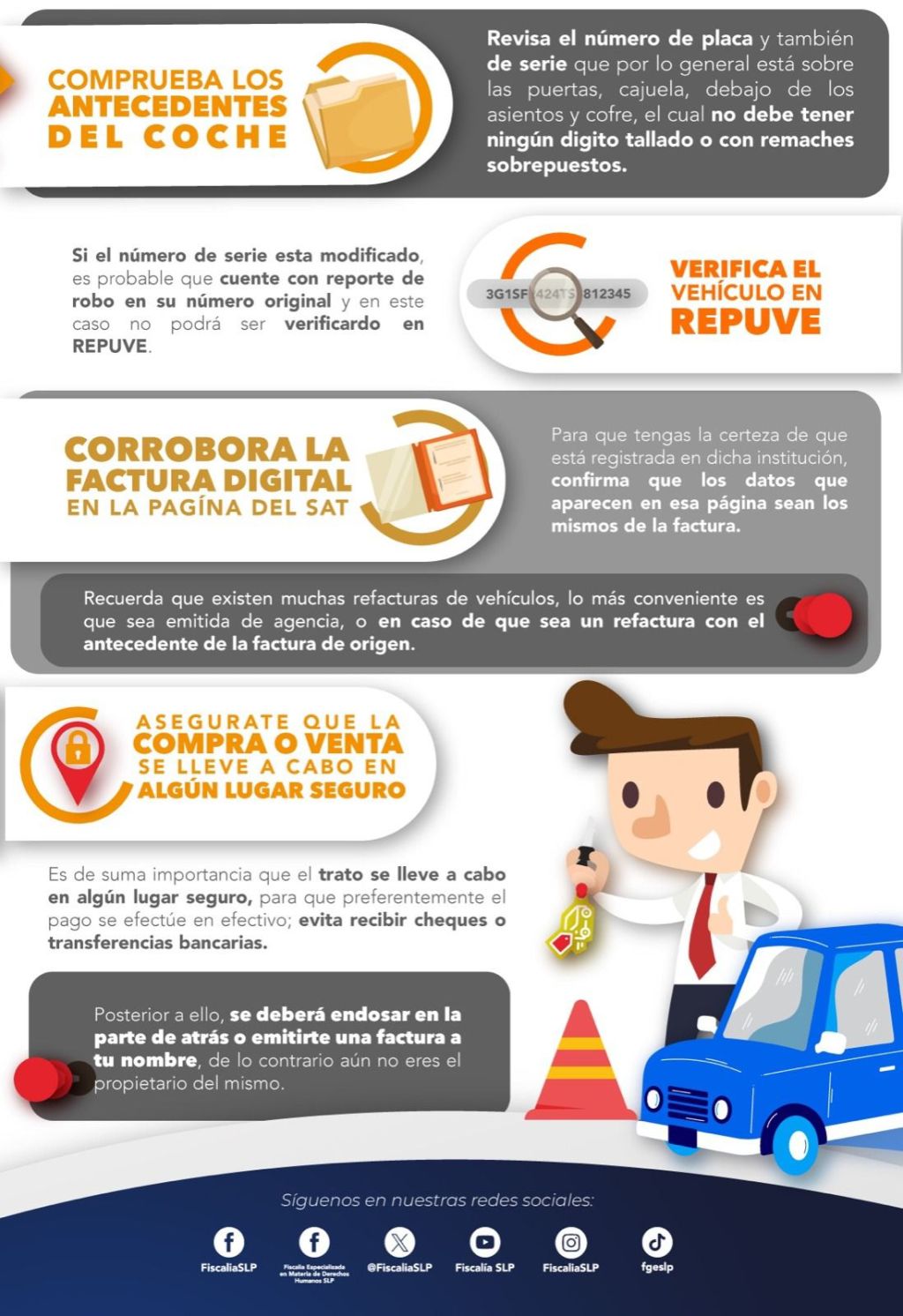 FGESLP EXHORTA A REDUCIR RIESGOS DE FRAUDE EN LA COMPRA DE VEHÍCULOS A TRAVÉS DE REDES&nbsp;SOCIALES