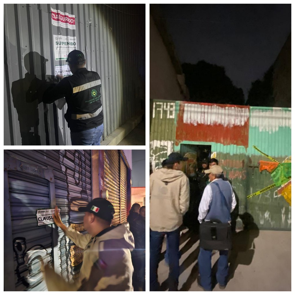 EN OPERATIVO CLAUSURA EJECUTIVO ESTATAL, CUATRO CENTROS&nbsp;NOCTURNOS