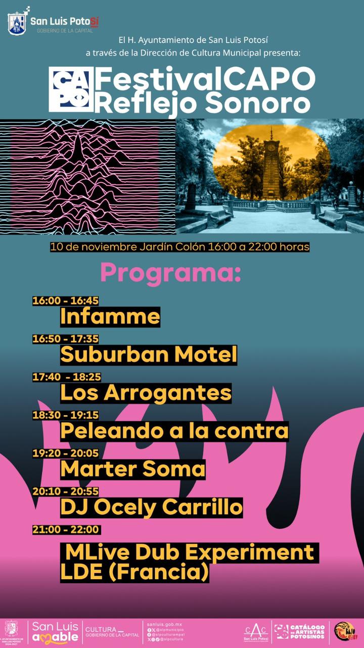 La Dirección de Cultura Municipal presenta Festival CAPO (Catálogo de Artistas&nbsp;Potosinos)