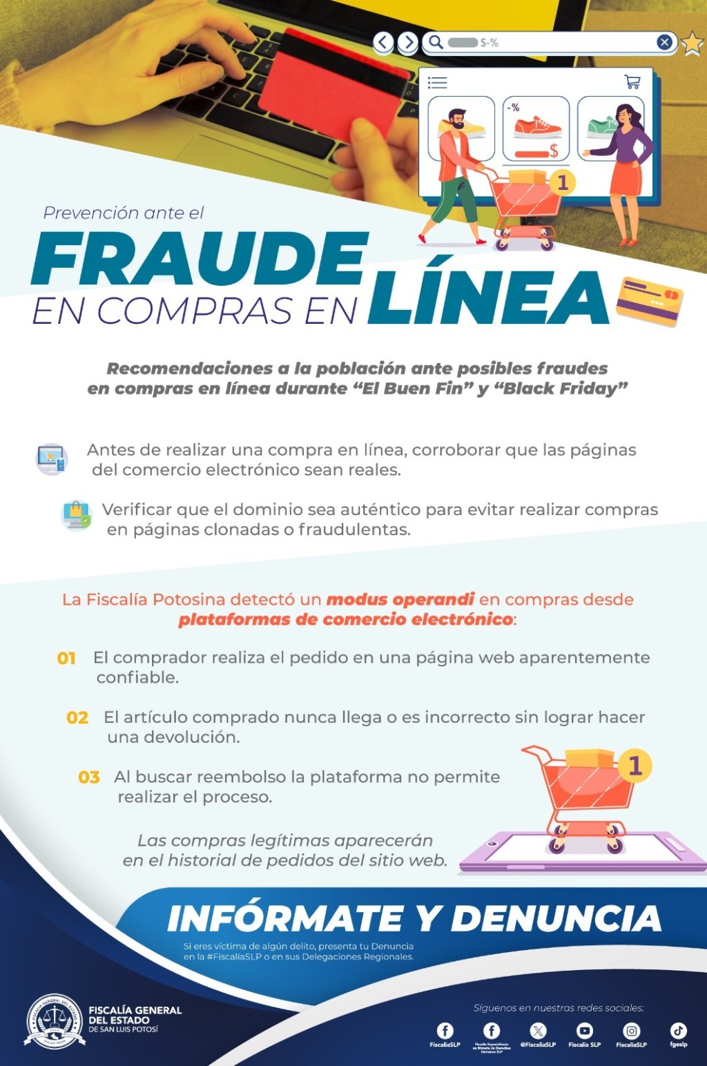 FISCALIA EXHORTA A EVITAR SER VÍCTIMA DE FRAUDE EN COMPRAS&nbsp;DIGITALES