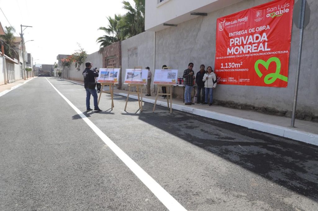 En los 100 Días de Gobierno, 100 Días de Talacha, Ayuntamiento de la Capital entrega pavimentación en colonia General I.&nbsp;Martínez