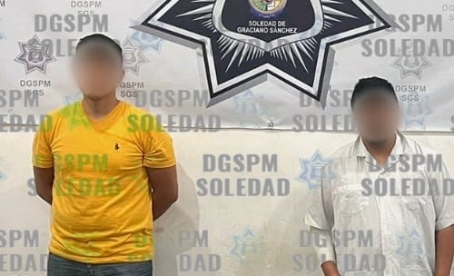 EN UNA RÁPIDA REACCIÓN, POLICÍAS SOLEDENSES CAPTURAN A DOS SUJETOS POR PRESUNTO ATAQUE CON ARMA DE&nbsp;FUEGO