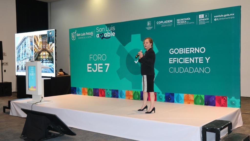 Purificación Carpinteyro destaca eficiencia del Gobierno de la Capital, con la filosofía del San Luis&nbsp;Amable