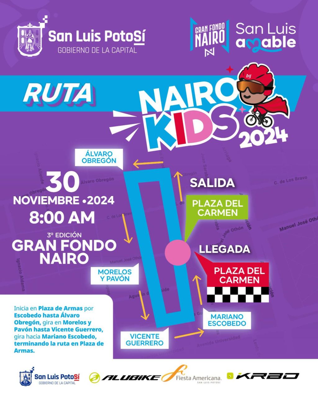 SSPC de la Capital activará operativo vial por la Ruta Nairo&nbsp;Kids