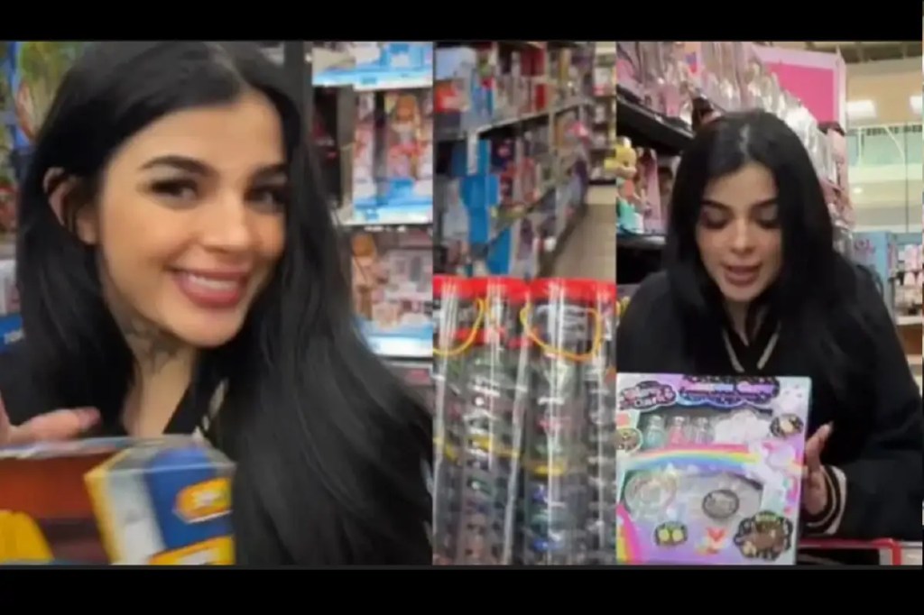 Karely Ruiz fue de madrina en una posada navideña para niños con discapacidad&nbsp;.