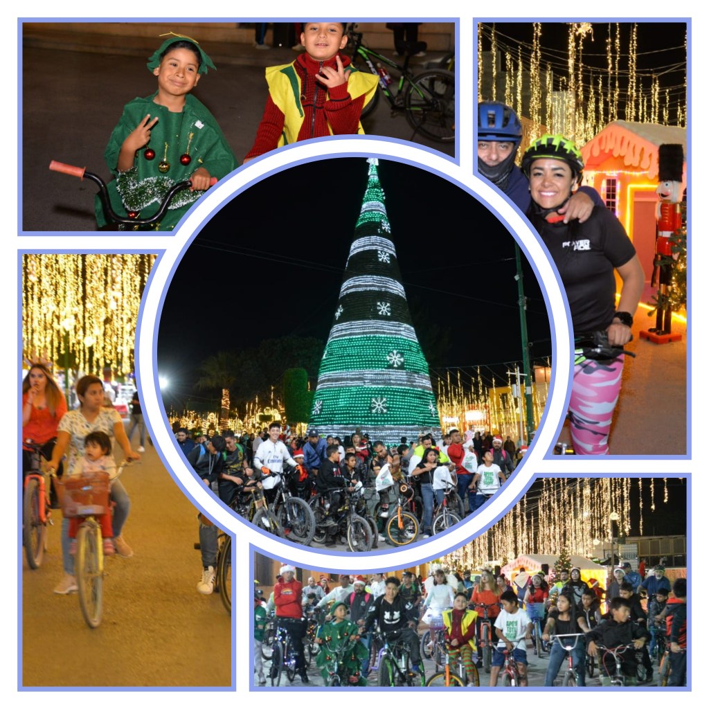 MUNICIPIO DE SOLEDAD REALIZA NUTRIDA RODADA NOCTURNA CON TEMÁTICA&nbsp;NAVIDEÑA