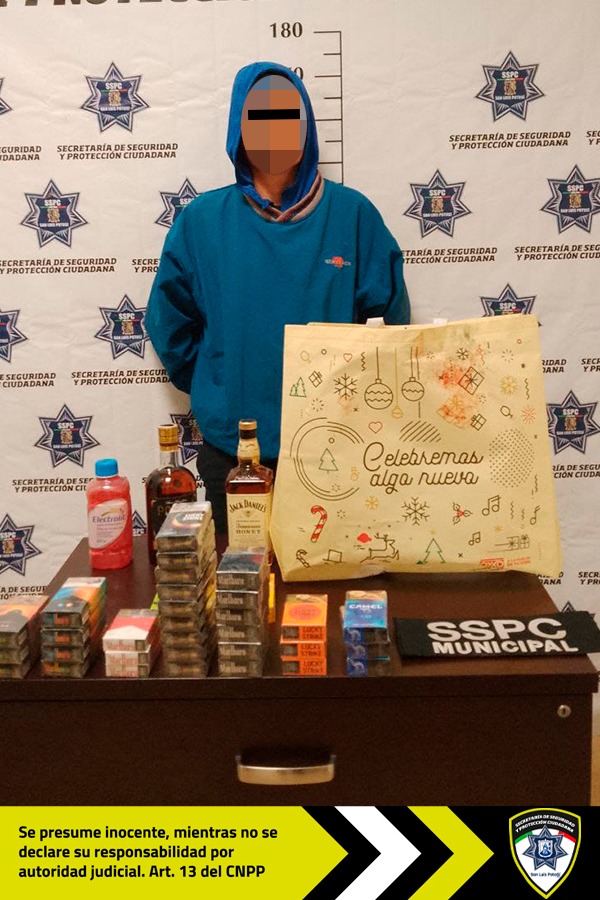 Oficiales de la SSPC de la Capital detienen a hombre señalado por robo a comercio en colonia Las&nbsp;Piedras