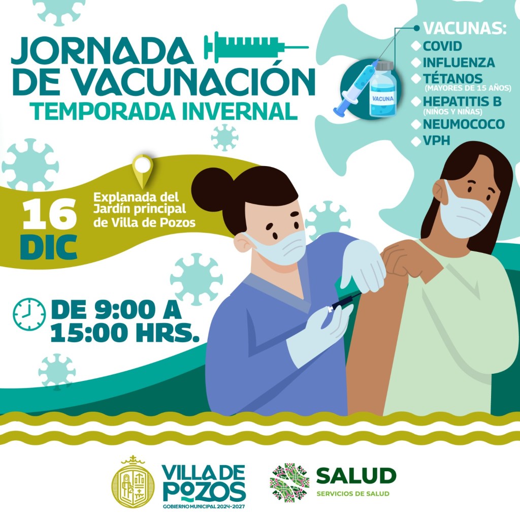 INVITAN A JORNADA DE VACUNACIÓN EN VILLA DE&nbsp;POZOS