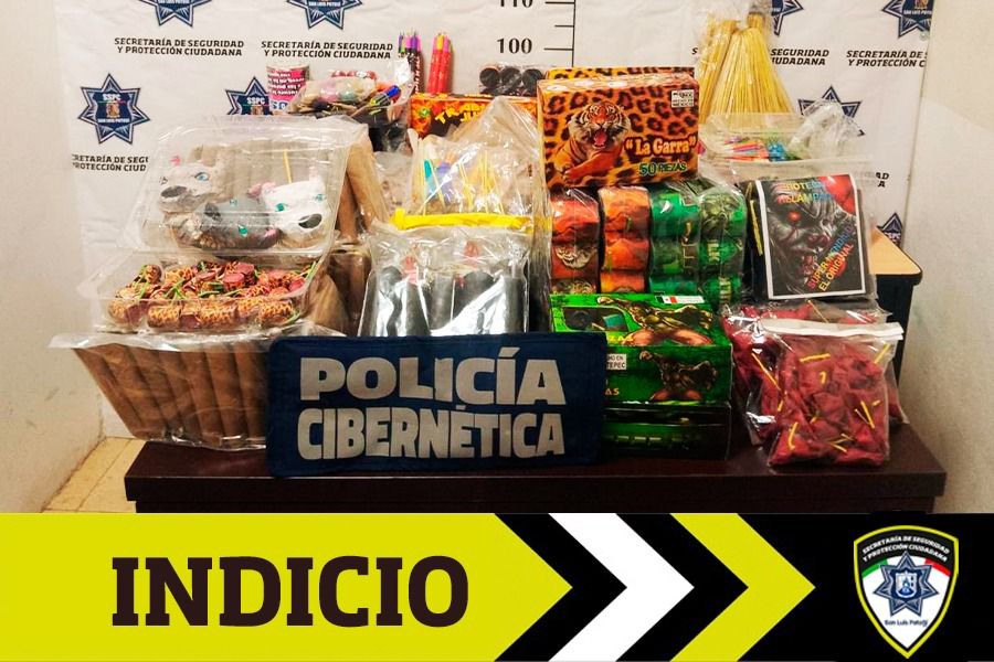 SSPC de la Capital confisca 30 kg de pirotecnia y detiene al implicado por venta ilegal