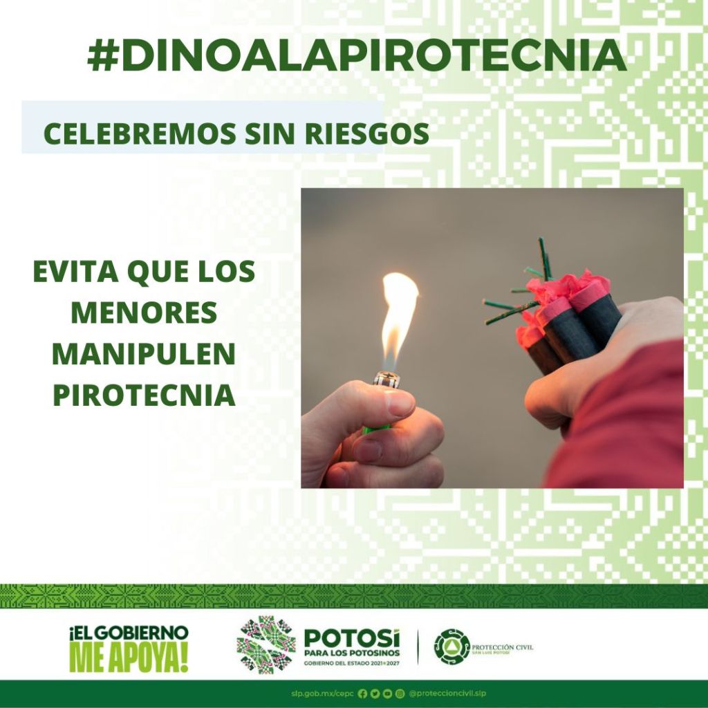 EJECUTIVO ESTATAL ARRANCA CAMPAÑA “DI NO A LA PIROTECNIA”