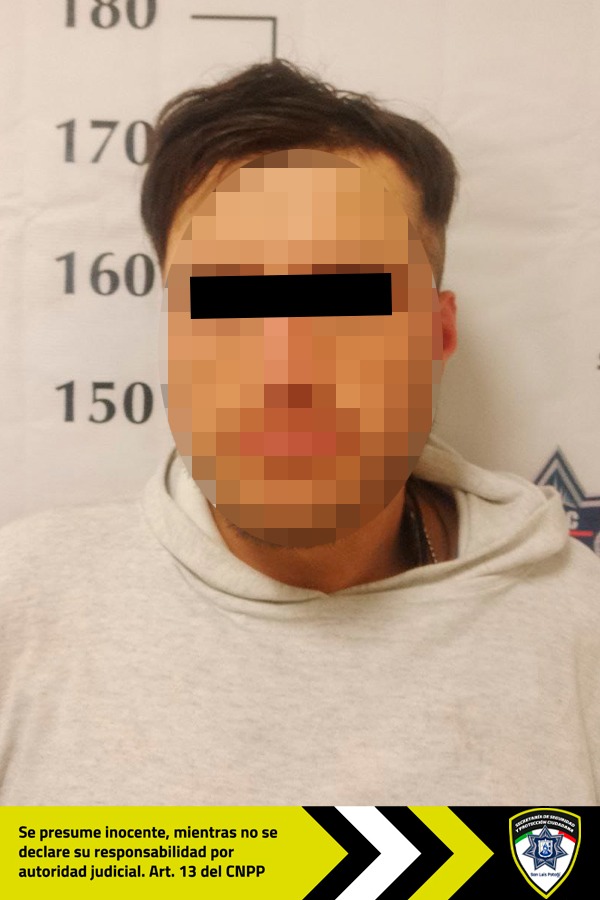 Agentes de la SSPC detienen a un hombre señalado por el delito de robo al interior de un vehículo