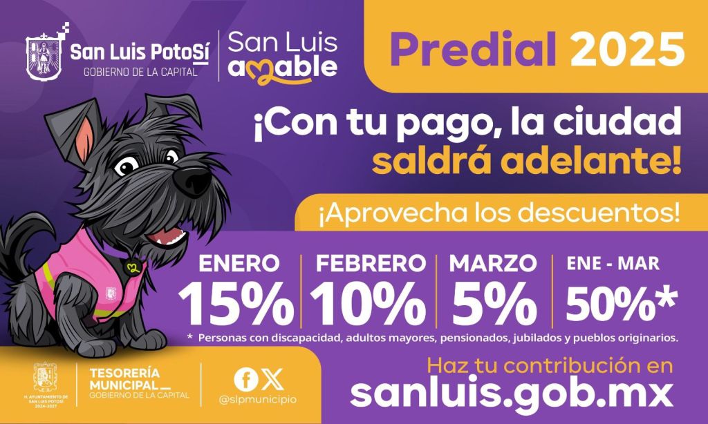 Exhorta Gobierno de la Capital a la ciudadanía a aprovechar los descuentos en el pago de predial durante&nbsp;enero