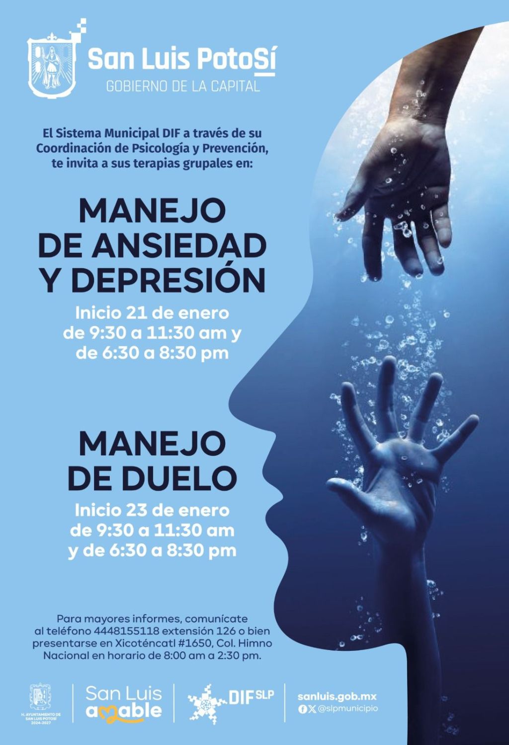 Inicia este 2025 cuidando tu bienestar emocional y salud mental, con terapias que ofrece el DIF Municipal de San Luis&nbsp;Capital