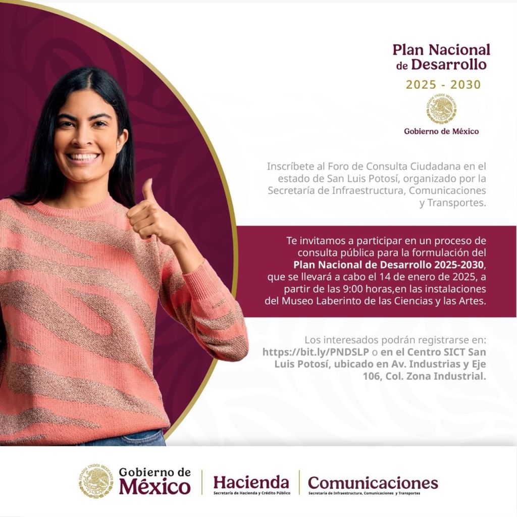 MAÑANA ÚLTIMO DÍA DE INSCRIPCIÓN A LA CONSULTA CIUDADANA PARA FORMULAR EL PLAN NACIONAL DE DESARROLLO&nbsp;2025-2030