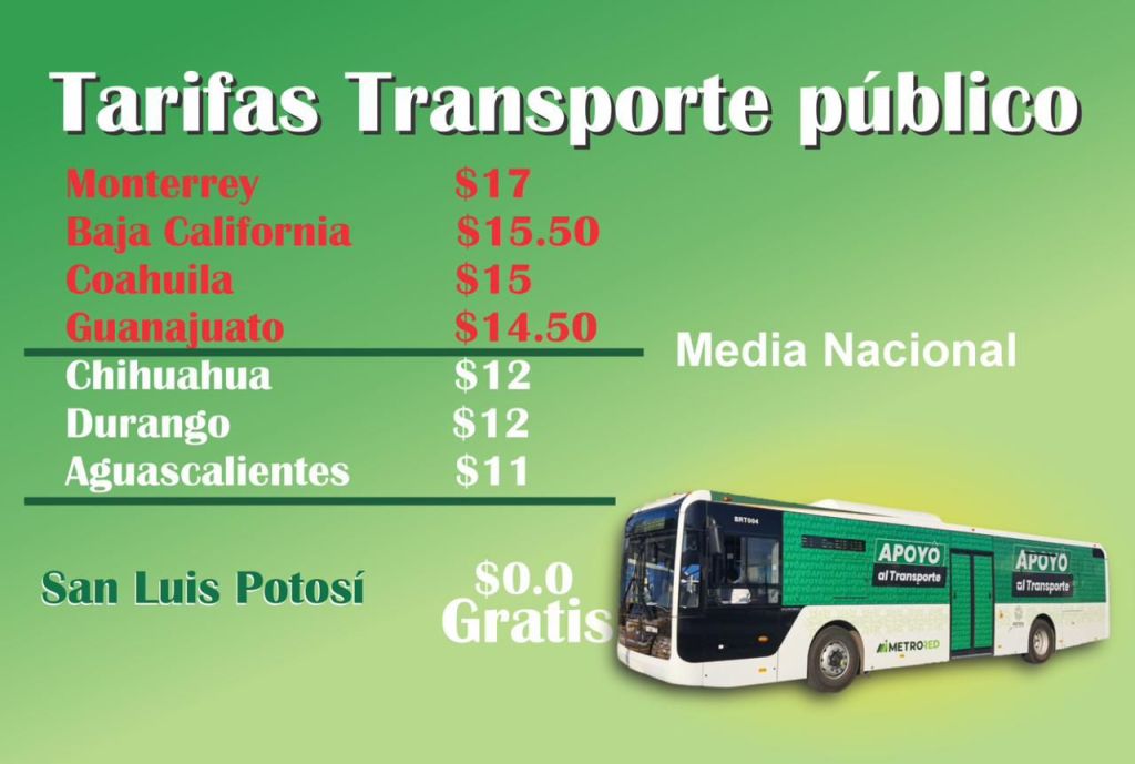 SAN LUIS POTOSÍ, A LA VANGUARDIA DEL TRANSPORTE PÚBLICO GRATUITO EN EL&nbsp;PAÍS