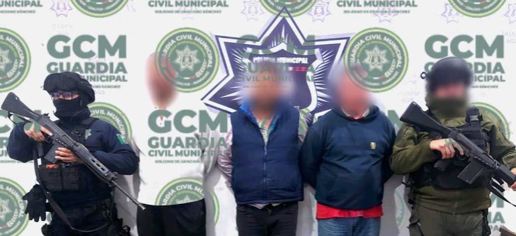 GUARDIA CIVIL DETUVO A 3 SUJETOS POR DETONACIONES DE ARMA EN COL SAN ANTONIO