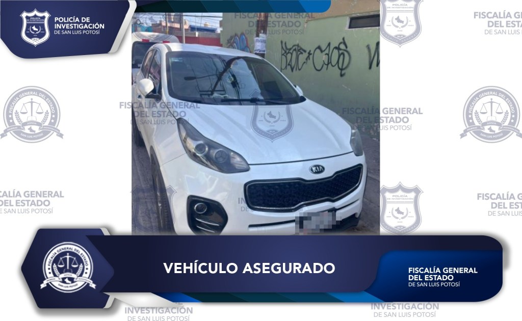 PDI ASEGURA UN VEHÍCULO POR CONTAR CON NÚMERO SERIE ALTERADO EN SLP