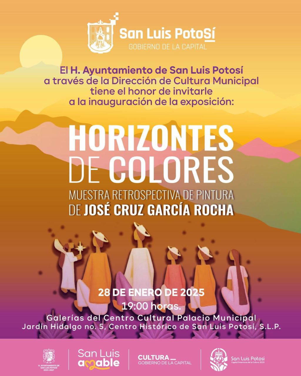  Gobierno de la Capital celebra 50 años de trayectoria de José Cruz García Rocha con la exposición “Horizontes de&nbsp;colores”