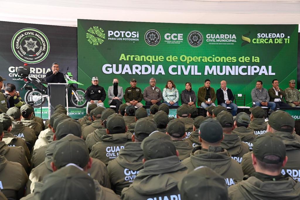 SOLEDAD DE GRACIANO SÁNCHEZ MARCA HISTÓRICO FORTALECIMIENTO DE LA SEGURIDAD CON ARRANQUE DE LA GUARDIA CIVIL MUNICIPAL