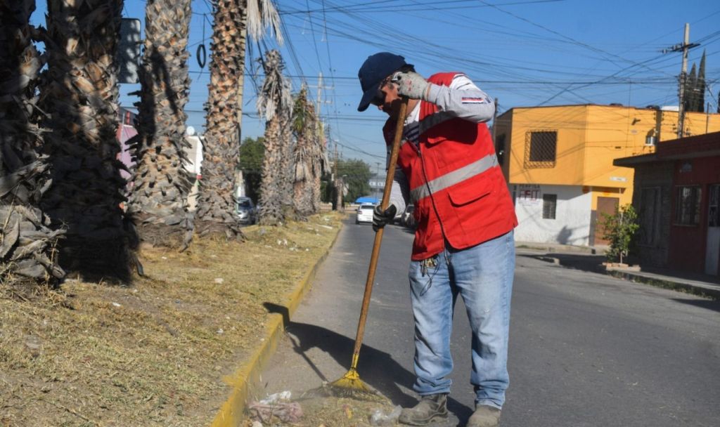Ayuntamiento de la Capital realiza trabajos de limpieza, poda de árboles y retiro de maleza en la Avenida&nbsp;Fleming