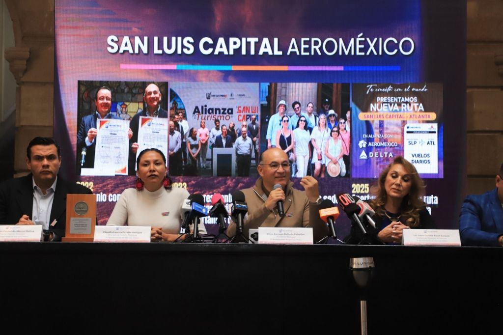 Nueva ruta aérea San Luis Capital – Atlanta, resultado de dos años de gestión del Gobierno de la Capital con&nbsp;Aeroméxico