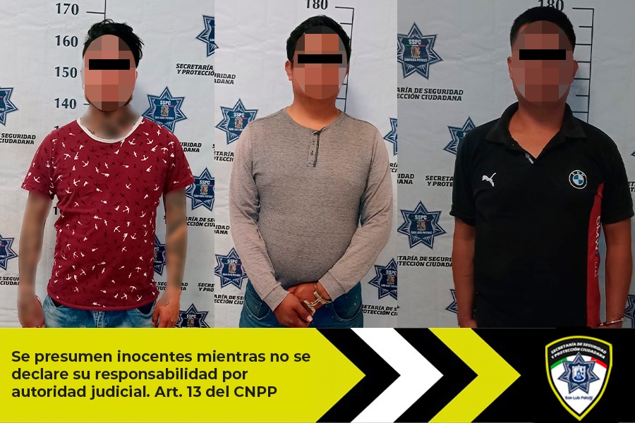 Oficiales de Guardia Municipal detienen a 3 hombres por participar en riñ@ en la colonia Industrial San&nbsp;Luis
