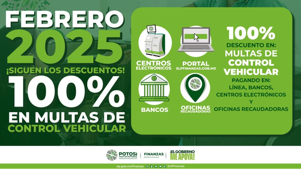 EJECUTIVO ESTATAL AMPLÍA DESCUENTO EN MULTAS DE CONTROL VEHICULAR EN&nbsp;FEBRERO