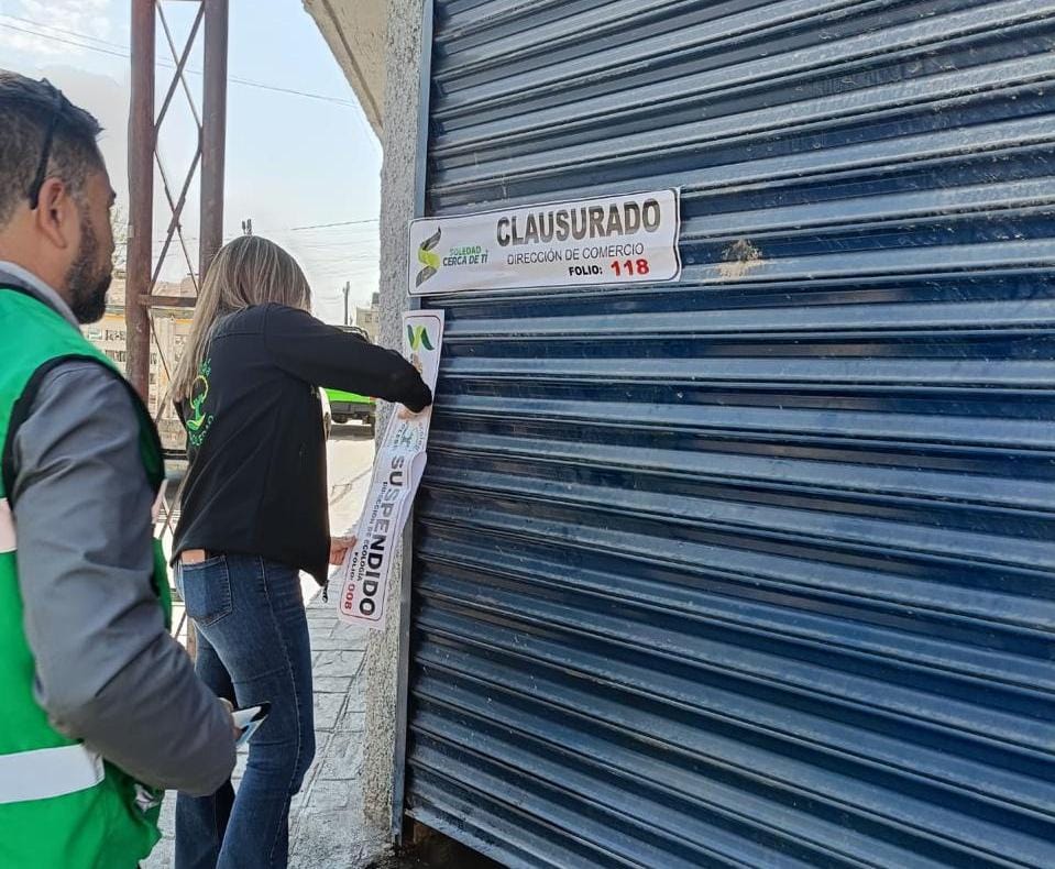 AYUNTAMIENTO DE SOLEDAD REFUERZA CONTROL AMBIENTAL CON INSPECCIONES EN ESTABLECIMIENTOS