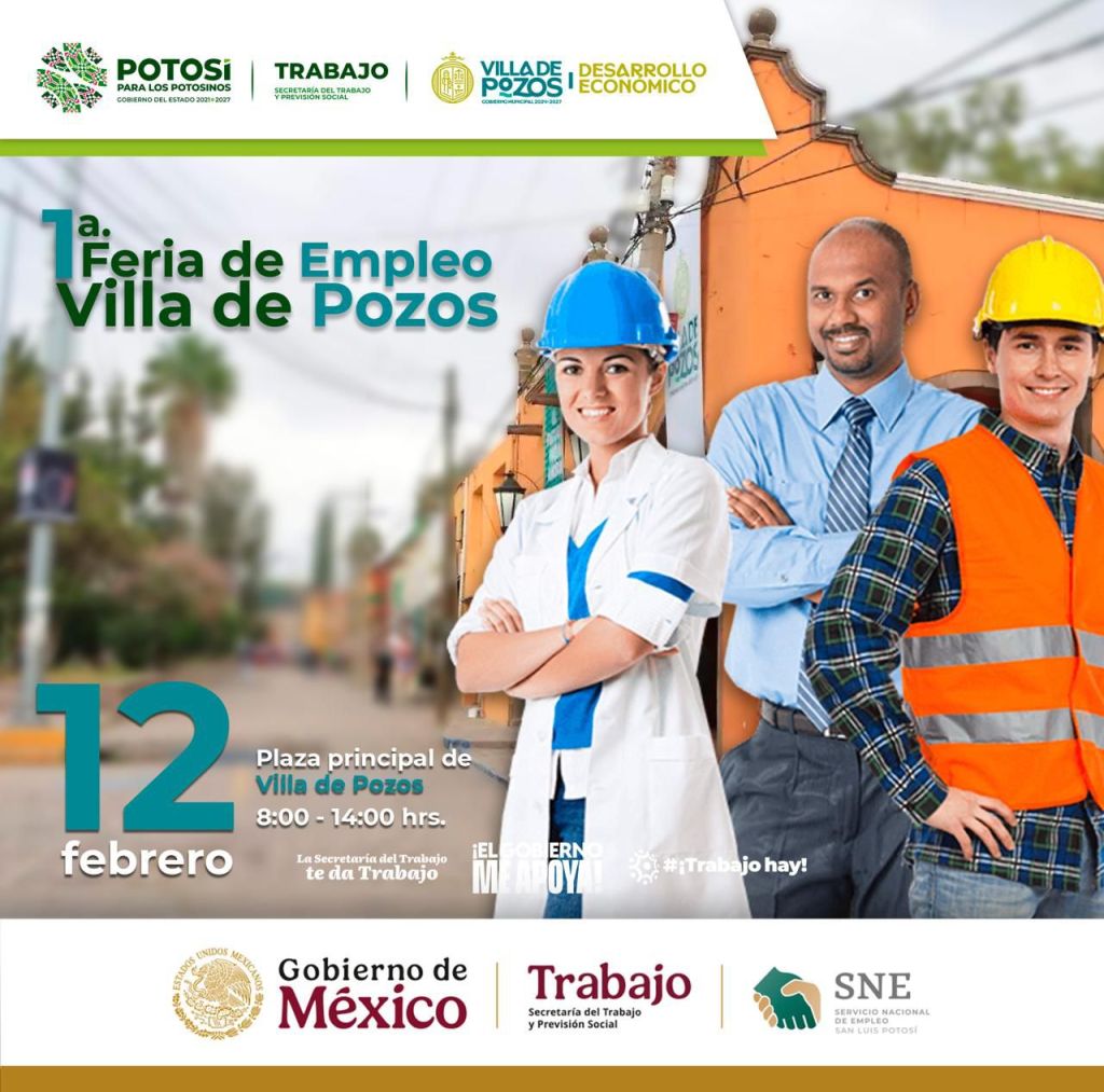 REALIZARÁ GOBIERNO ESTATAL PRIMERA FERIA DEL EMPLEO EN VILLA DE&nbsp;POZOS