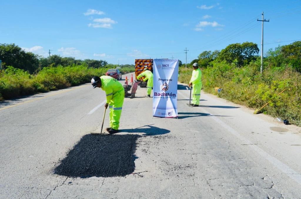 EN SAN LUIS POTOSÍ EL BACHETÓN ALCANZA UN AVANCE DE 51% EN LA CONSERVACIÓN DE CARRETERAS LIBRES DE&nbsp;PEAJE