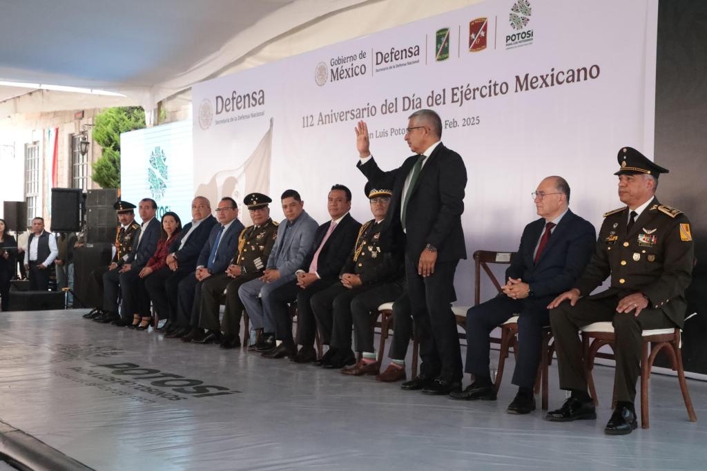 SECRETARIO ESTATAL DE SEGURIDAD, JOSÉ LUIS RUIZ CONTRERAS, ASISTENTE A LA CEREMONIA DEL 112 ANIVERSARIO DEL EJÉRCITO&nbsp;MEXICANO
