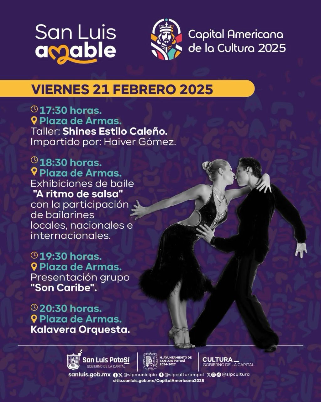 Este viernes la salsa resonará en la Plaza de Armas de la Capital Americana de la&nbsp;Cultura