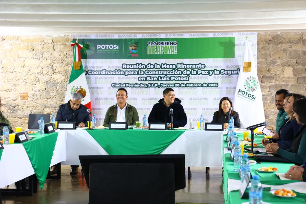 RICARDO GALLARDO ENCABEZA MESA DE SEGURIDAD EN LA REGIÓN&nbsp;MEDIA