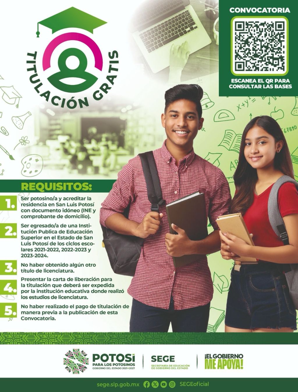 PROGRAMA DE TITULACIÓN GRATUITA DEL ESTADO BRINDA MÁS APOYO A JÓVENES