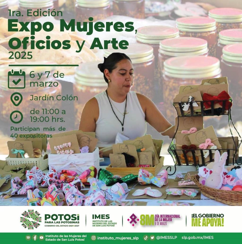 GOBIERNO ESTATAL REALIZARÁ EXPO MUJERES OFICIOS Y ARTE 2025