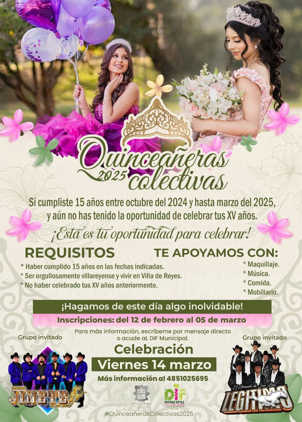 VILLA DE REYES PROMUEVE QUINCEAÑERAS COLECTIVAS&nbsp;2025