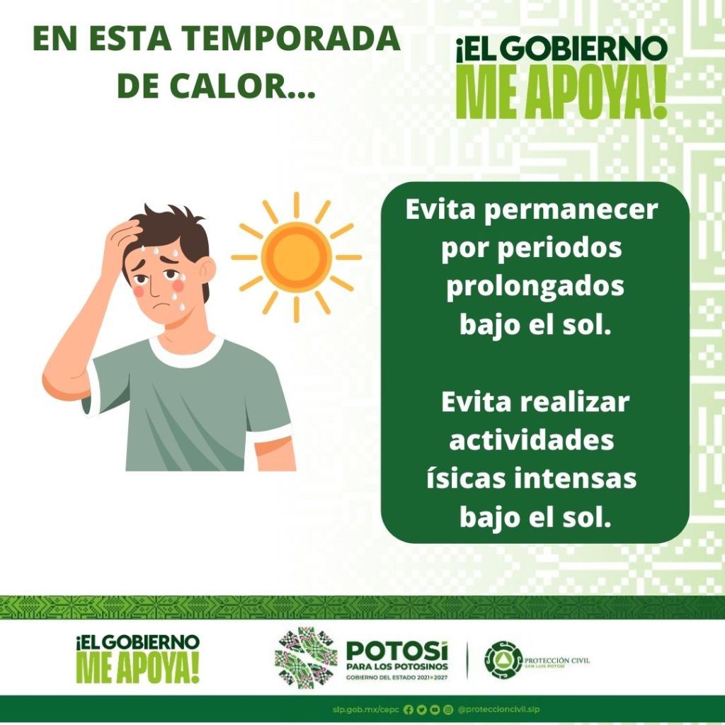 GOBIERNO DEL ESTADO EMITE RECOMENDACIONES ANTE LA TEMPORADA DE CALOR