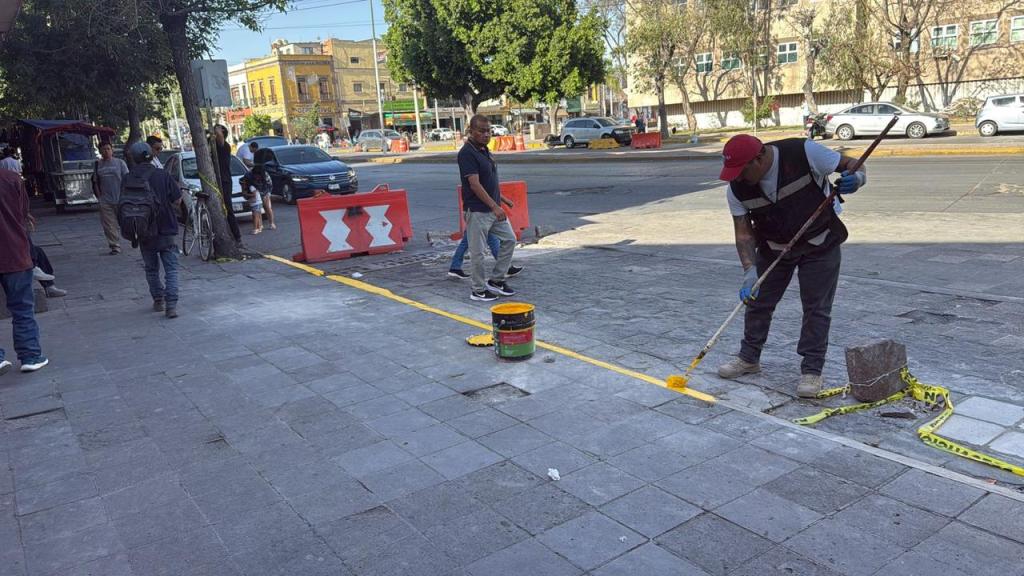 Gobierno de la Capital realiza reparaciones y mantenimiento permanente en el Centro Histórico 