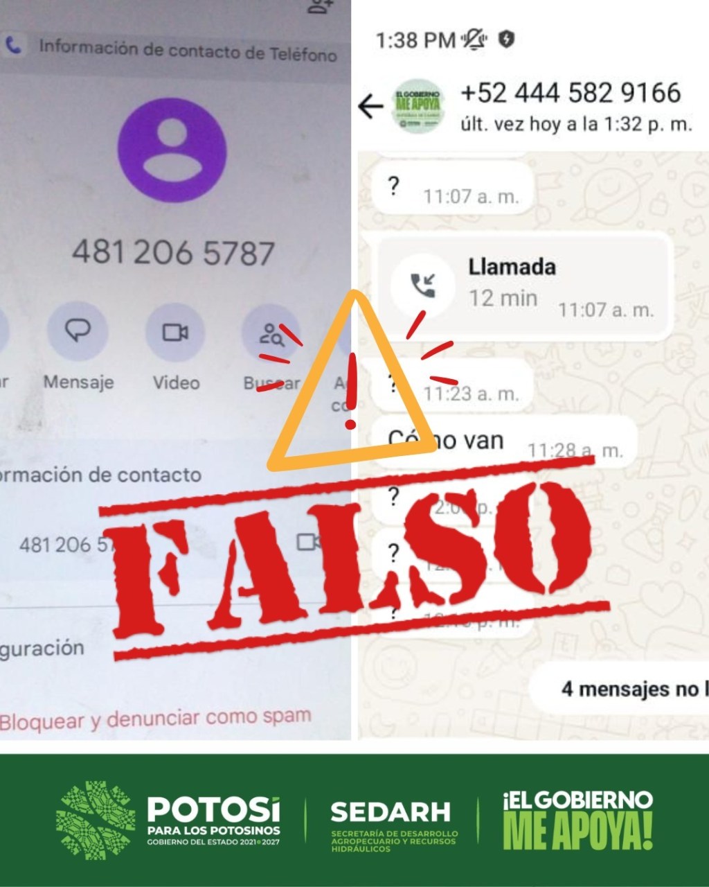 GOBIERNO ESTATAL PIDE EXTREMAR CUIDADO ANTE FALSOS PROGRAMAS DE APOYO AL CAMPO
