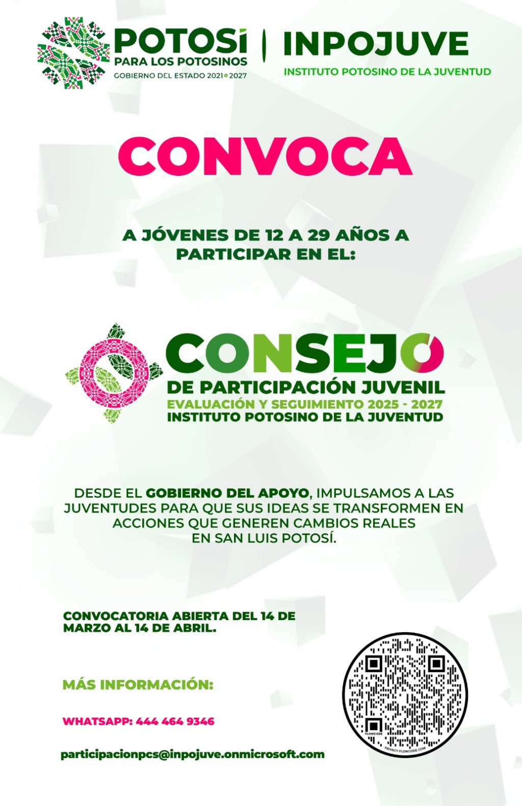 INTEGRARÁ EL ESTADO CONSEJO DE APOYO A LA JUVENTUD POTOSINA