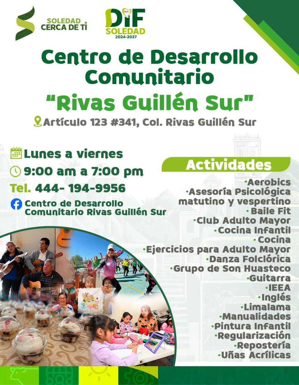 MUNICIPIO DE SOLEDAD INVITA A ACTIVIDADES DE AUTOEMPLEO Y DESARROLLO PERSONAL EN CENTROS&nbsp;COMUNITARIOS