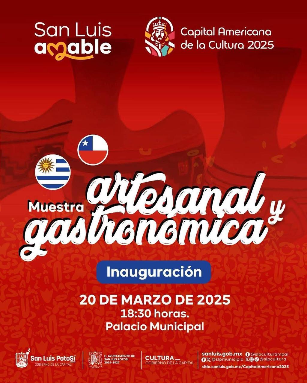 Como Capital Americana de la Cultura 2025, San Luis Amable recibe a Chile y Uruguay