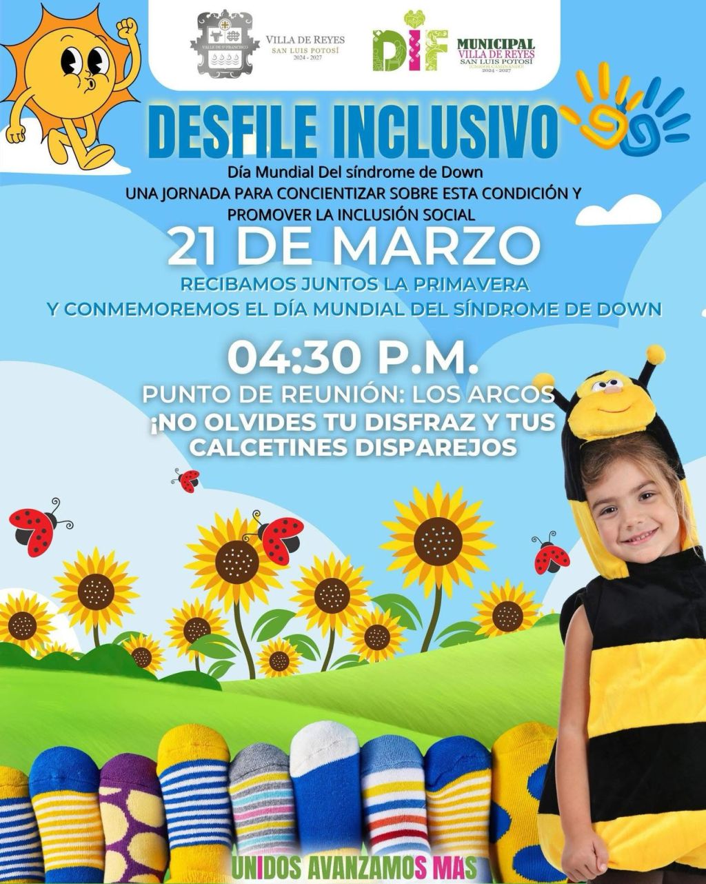 VILLA DE REYES SE VISTE DE COLORES CON EL DESFILE&nbsp;INCLUSIVO