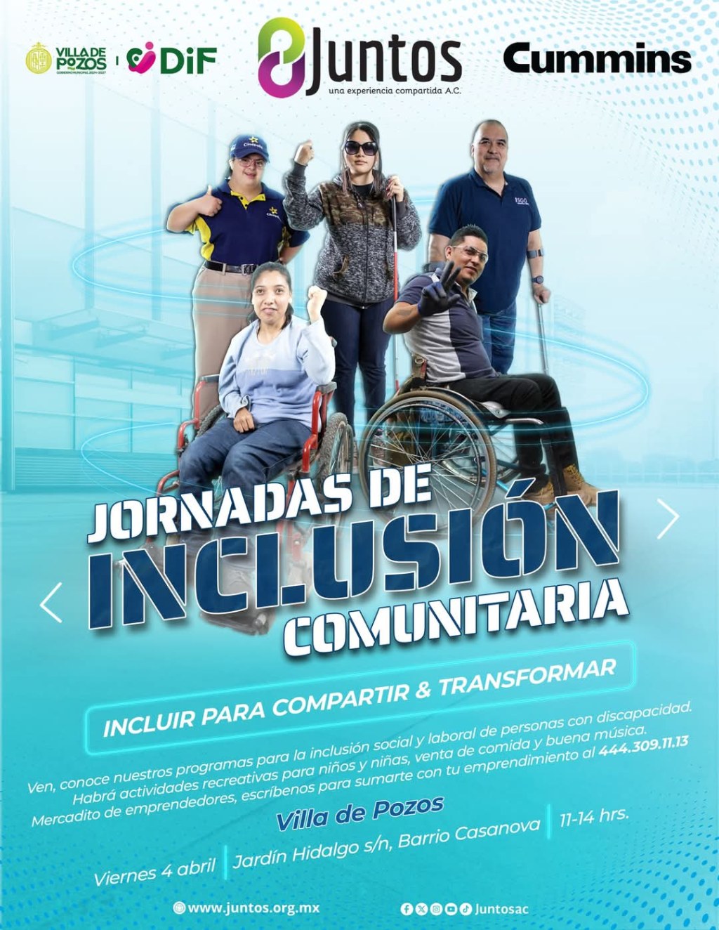 JORNADAS COMUNITARIAS LLEGARÁN A VILLA DE&nbsp;POZOS