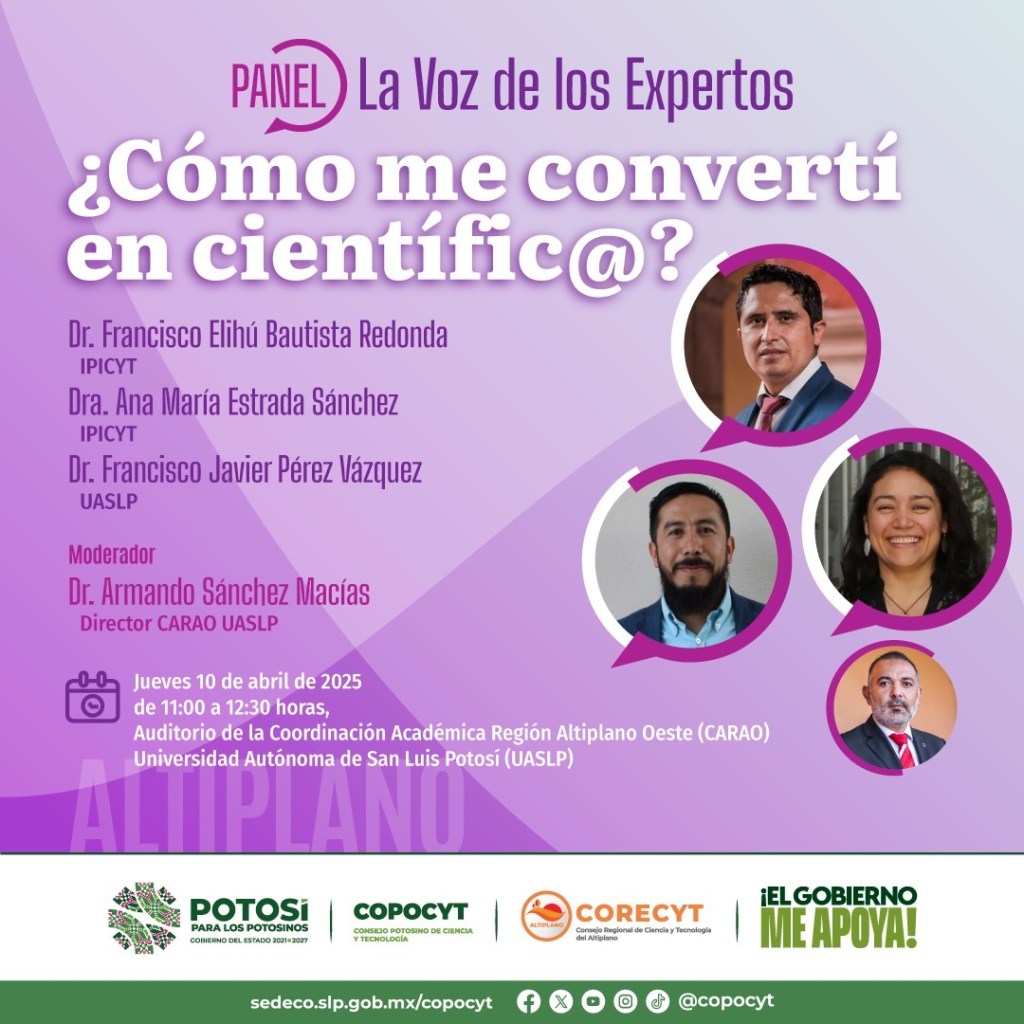 COPOCYT REALIZARÁ PANEL EN EL ALTIPLANO CON CIENTÍFICOS GALARDONADOS