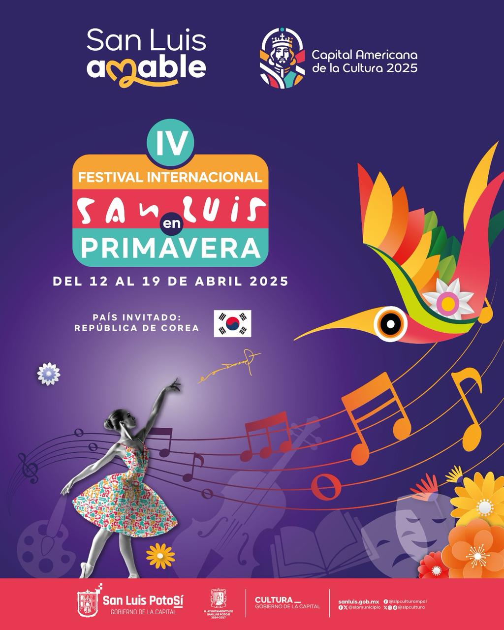 IV Festival Internacional San Luis en Primavera, noventa eventos multidisciplinarios y para todas las edades