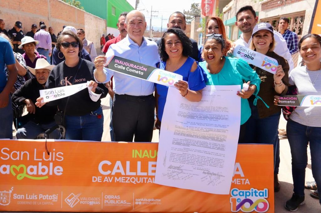 Tras 30 años de espera, vecinos ya disfrutan la calle Cometa nueva e integral