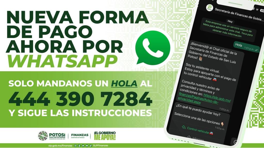 LANZA FINANZAS PROGRAMA DE PAGOS VÍA WHATSAPP